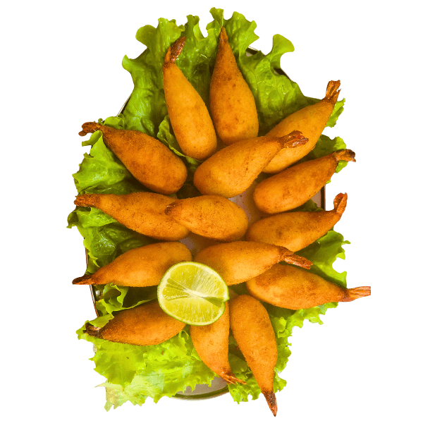 Camarões empanados bar do zequinha ribeirao das neves mg