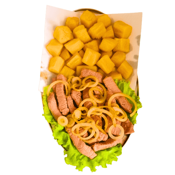 Pernil com mandioca bar do zequinha ribeirao das neves mg